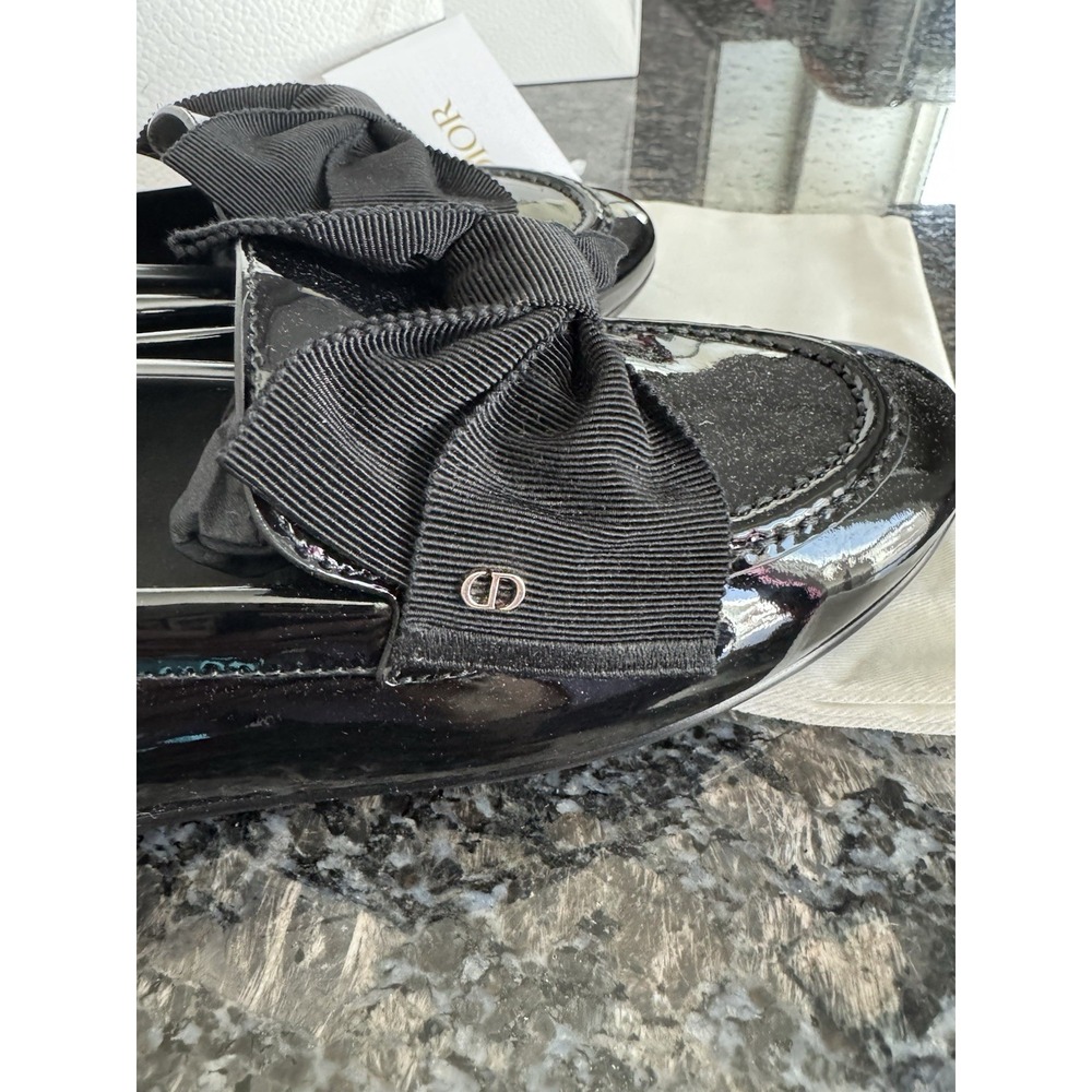 $1300 Authentic Dior Diorissimo Loafer Sz 37.5 US 7.5 Black Leather Dress Shoes‎ - Picture 11 of 16